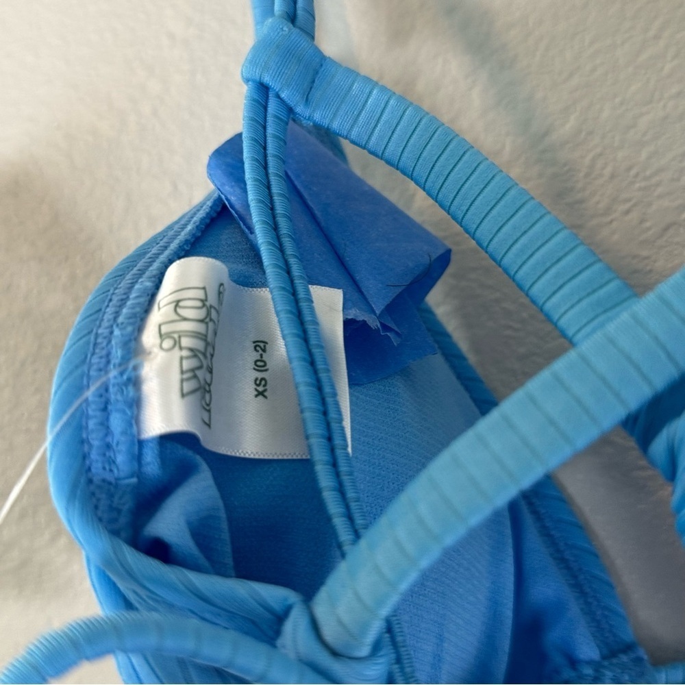 Wild Fable Blue Ribbed Bikini Top - Picture 7 of 8